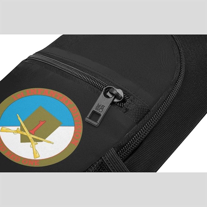 1st Infantry Division with Rifles Chest Pack Leisure Shoulder Crossbody Chest Bag
