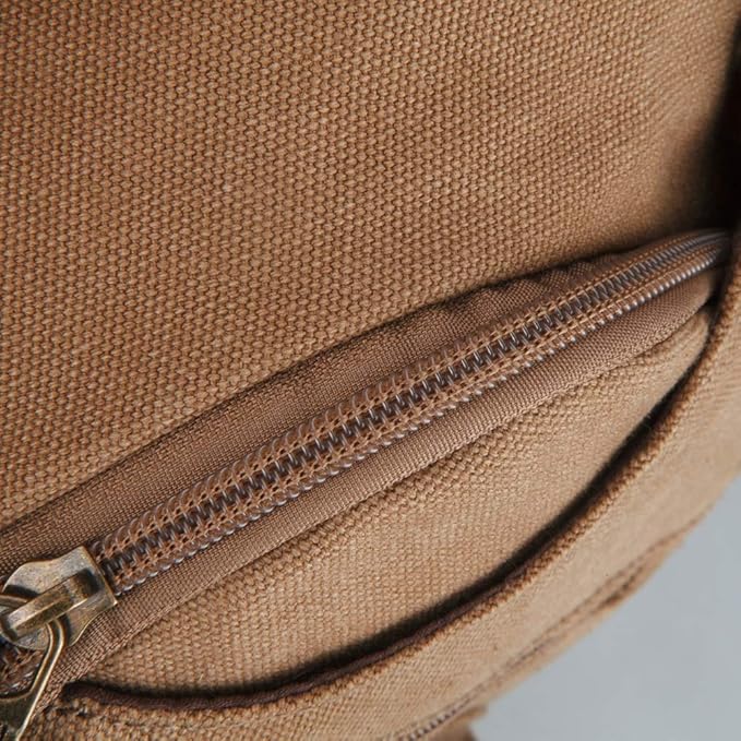 SIMU Sling Bag Pack Canvas Shoulder Sling Backpack Small Crossbody Chest Bag for ipad mini (Large grey)