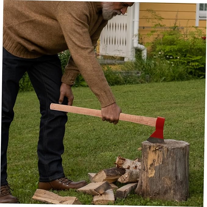 COHEALI 2pcs Hatchet Handle Replacement Wooden Axe Handle for Outdoor Work Comfortable Grip Anti-Skid Square Head Suitable for Axes Reliable for Camp Axe