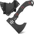 C1391 Camping Axe Camping HatchetDC53 Steel Blade with Micarta Handle Survival Hatchets Bushcraft Axe with Kydex Sheaths for Camping Hiking and Chopping Wood(Black)