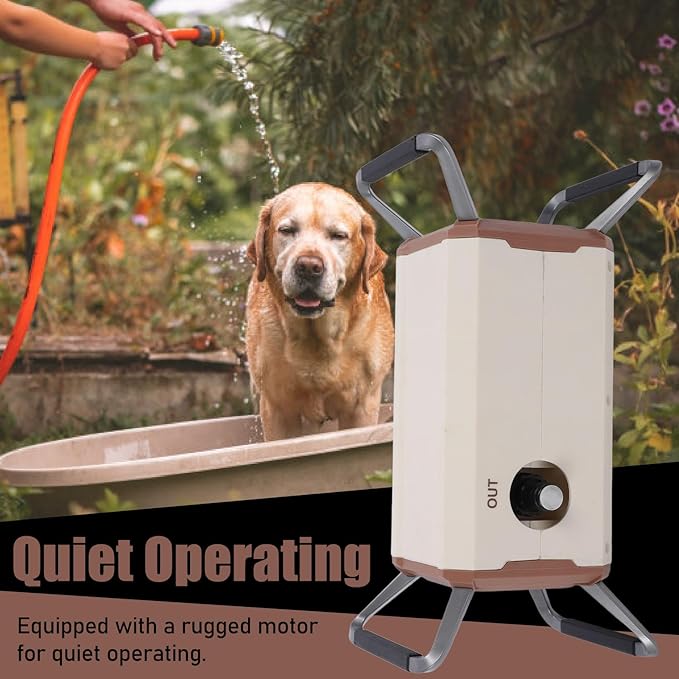 FTVOGUE Camping Shower Pump Portable Rechargeable 12000mAh IPX7 Water Proof Multiple Spray Modes Outdoor Camp Shower with Accessories (US regulations)