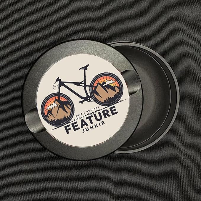 Buzz &amp Heaters Metal Container for Zyn | Metal Holder for Zyn |Metal Can for Zyn | Metal Container for Zyn Holder | Metal Pouch Cans for Zyn | Mountain Biking Accesories | Feature Junkie