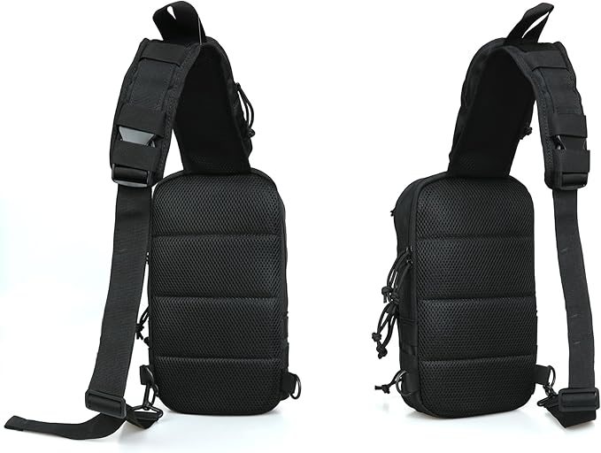 Sling Backpak Tactical Chest Pistol Bag Shoulder Bags Crossbody Sling Backpack Holster Bag for Concealed Carry