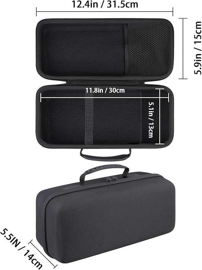 co2CREA Hard Travel Case Compatible with Anker SOLIX C300 DC Power Bank Station Outdoor 288Wh 90000mAh Portable Power Station 300W Solar Generator