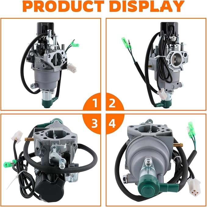 GoaMotors Carburetor Inverter Generator w/Air Intake Gaskets Fit for Harbor for Freight Predator 9500 Watt Surper Quiet Generator 57080 &amp 59188 Model