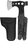 Stainless Steel Multifunctional Foldable Axe Hammer Pliers Camping Tool for Outdoor Enthusiasts Survivalists Hikers Campers