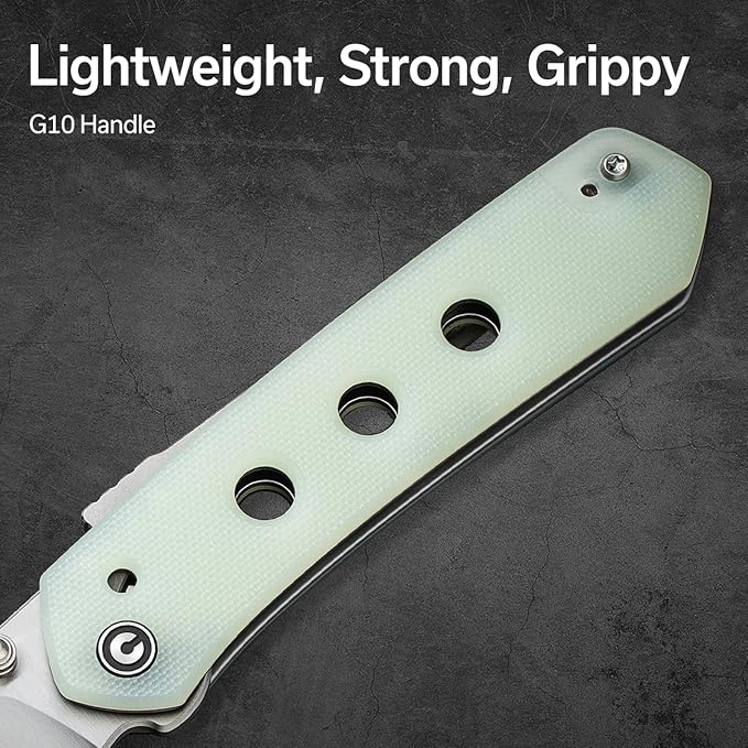CIVIVI Vision FG Pocket Knife for EDC Superlock Folding Knife with 3.54 Reverse Tanto Nitro-V Blade G-10 Handle Ideal Gift for Men Women C22036-2