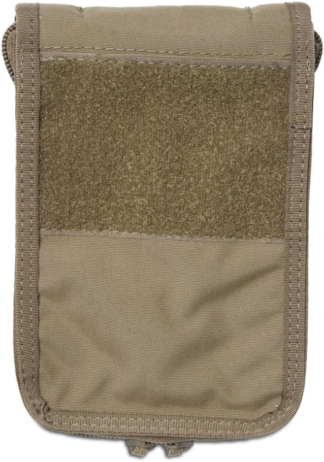 Tactical 4x6 Notepad Cover System Zippered with 4 Pleated Pen/Marker Slots | Fits Notepad 4x6 in Size