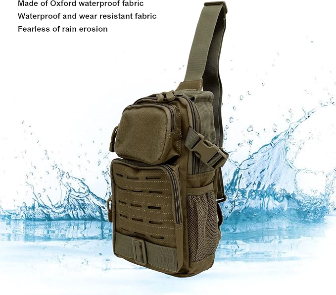 Outdoor Chest Sling BagPack for Camping TravelingWaterproofMultifunction