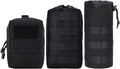 Molle Tactical Pouches Utility Military Waist Bag Set Outdoor Gear Attachment Bags Modular Black Storage System For Camping And Hiking