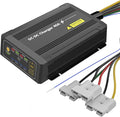 12V 40A DC to DC Charger with MPPT IP68 Waterproof Smart On-Board Battery Charger with Anderson Plug Solar and Alternator Dual Input Fits for LiFePO4 AGM STDGel Cal