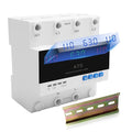 Automatic Transfer Switch 63A 110V/220V Dual Power Selector for Generator &amp Backup Inverter L1 Priority DIN Rail MountATS Adjustable Emergency Power Switch with Guide Rail(110V and 220V Availa