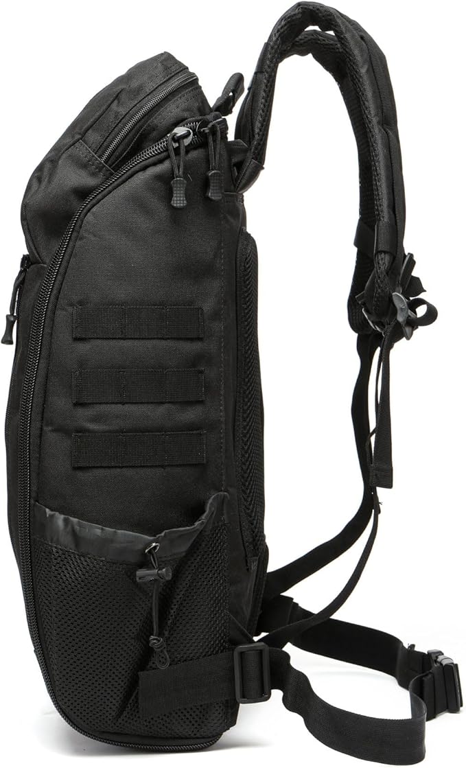 40L Waterproof Tactical Medical Backpack First Aid Bag for Hiking Trekking Hunting Fishing Camping Outdoor Sports (Black)