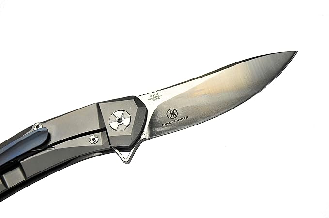 DEFCON Jungle Knife Series D2 Blade Titanium EDC Folding Pocket Tactical Knife