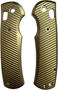 1 Pair Aluminum Scales Fits for Griptilian 550 551 Premium Gold Handle Patch Blank DIY Replacement Accessory