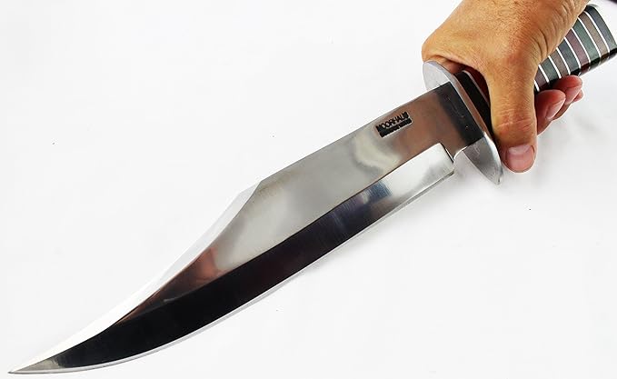 Moorhaus D2 Knife 15 1/4 Total Length - Includes Leather Sheath - Handmade