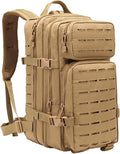 Tacticals Backpack for Men Molle System Survival Backpack Water-Resistant Multifunctional Hunting Bag for Travel Camping Hiking Sports Khaki Hunting Survival Tacticals Bag