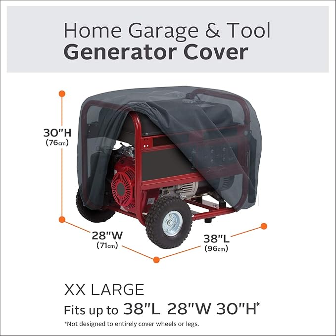 Classic Accessories Generator Cover Fits 17500 Watt Generators XX-Large