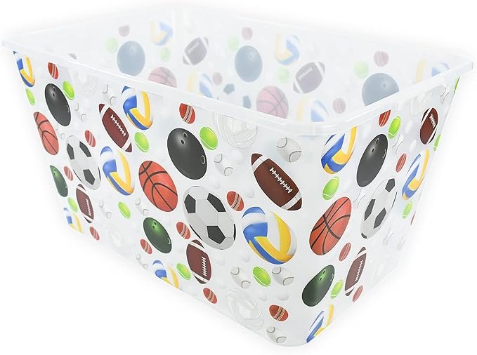 58 QT Stackable Plastic Storage Bins with Lids 4-Pack Large Clear Storage Bins for Organizing Garage Closet Durable Nestable Containers Made in USA
