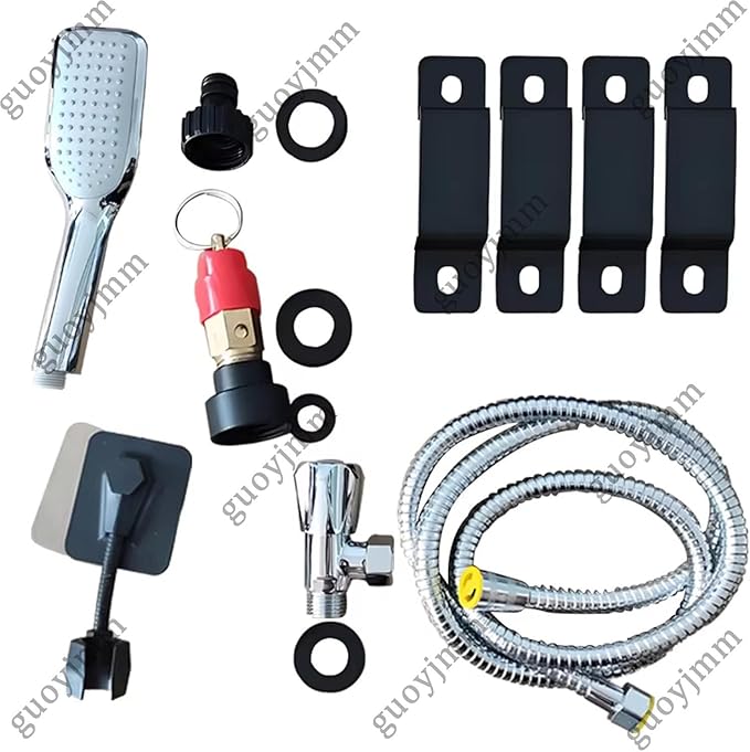 Pressurized Roof Rack Water Tank Camping Shower Head Handheld Portable Water Storage for Camping Water Storage and Outdoor Activities 18L