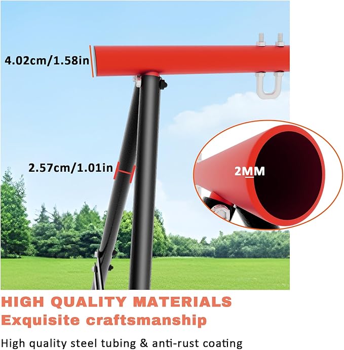Swing Sets for Backyard Outdoor Porch Swing Frame Hammock Chair Stand Only Max Load 550Lbs for Patio Playground Park