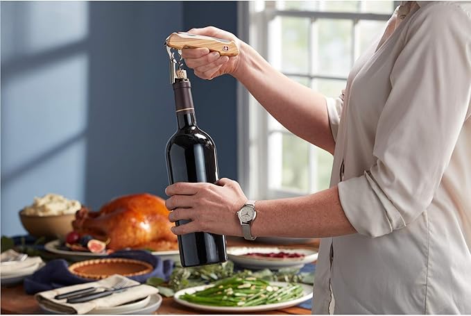 Victorinox Wine Master Olive With Pouch For the Wine Connoisseur in Olive Wood 5.1 inches
