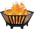 22.5 inch Portable Fire Pit Outdoor Plug Fire Pit with Storage Bag Suitable for Camping Picnic Backyard Garden Bonfires and Outdoor Wood Burning