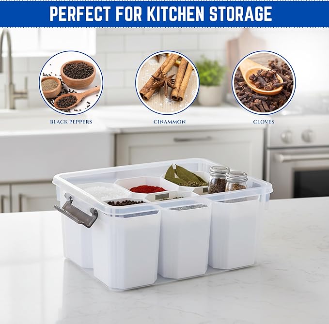 Trivon 17 QT Plastic Storage Bins Clear Storage Box with Lids Multipurpose Stackable Storage Containers for Organizing Tool Craft Crayon Clear Storage Bins with Lids