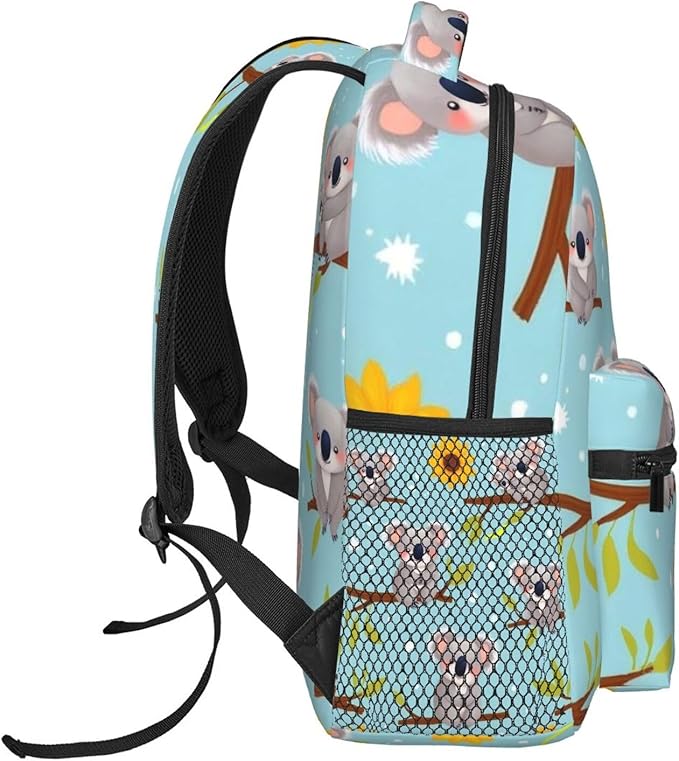 Men Women Business Travel Anti Theft Laptops Backpack Large Capacity Bookbag Computer Bag - for Sunflower Cute Cartoon Koala Bear