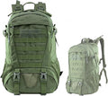 30L Tactical Backpack Rucksack Outdoor Molle Hiking Bag with Side Pocket Large Capacity &amp Lightweight Thickness Strap(Green)