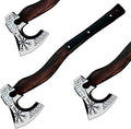 [OLDZ CRAFTZ] Hand-Forged Viking Axe with Sheath Hatchet with Sheath Axe for Men Survival Axe Viking Bearded Camping Axe Best Gift Axe