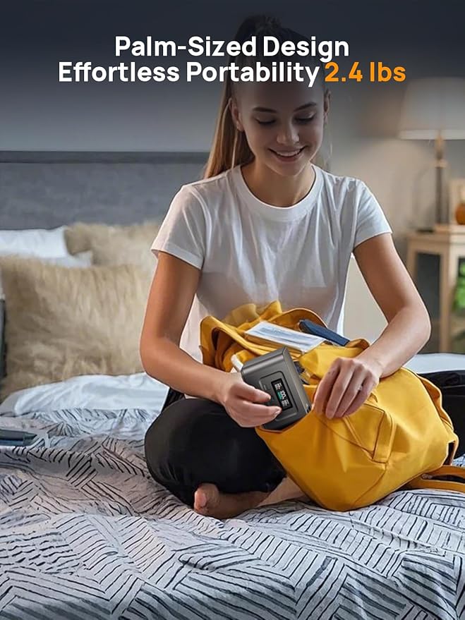AFERIY 145W Portable Power Station with 99.2Wh/31000mAh Dual USB-C PD3.0 Fast Charging Solar Charging TSA Approved 6-in-1 Safety Protection Ideal for Travel Camping and Emergencies