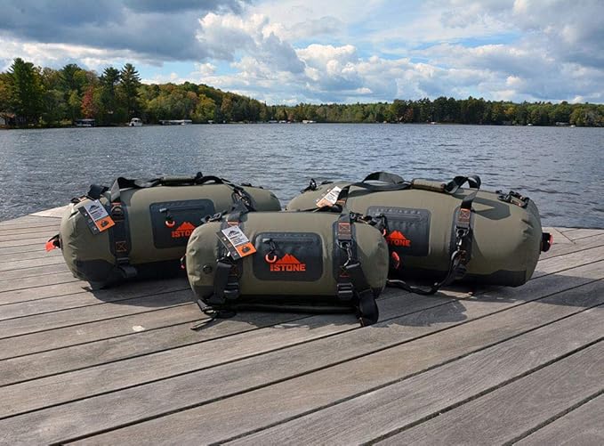 Big Stone Fully Waterproof airtight Submersible Heavy Duty Rugged Scuba Zipper Dry Bag - Carry as Duffel Backpack or Shoulder - Large/x-Large (90 Liter)