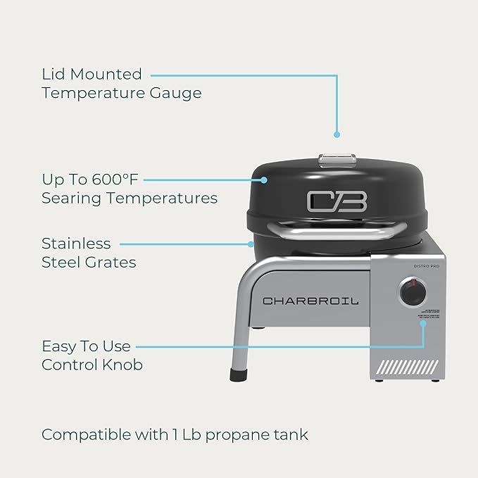 Bistro Pro™ Tabletop Gas Grill Black - 25302162