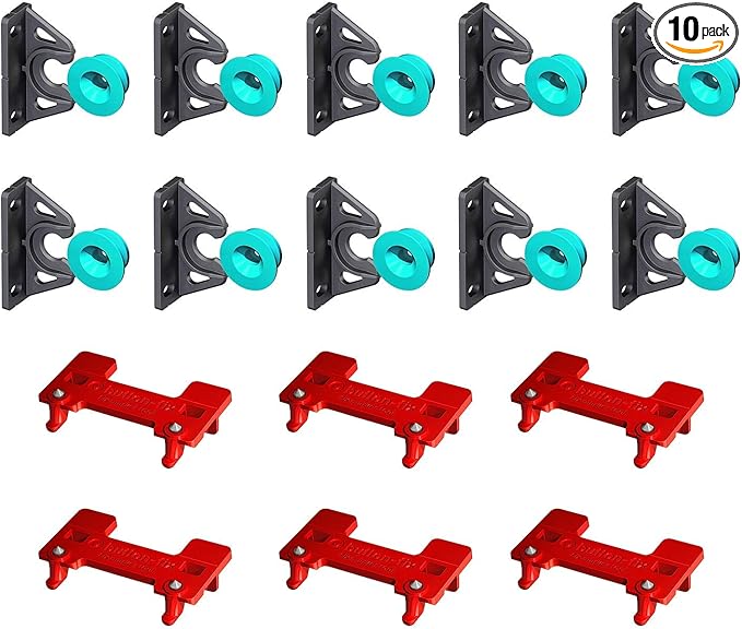 Button Fix Type 2 Bracket Marker Connecting 90 Degree Panels with New Upgraded Button (10 Sets + 6 Marker Guides)