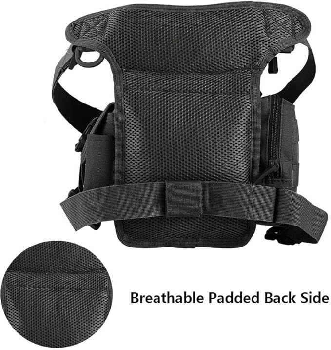 1000D Outdoor Tactical Drop Leg Bag Pouch Military Waist Belt Pack Thigh Packs Tool Bags for Motorcycle Bike Cycling Hiking