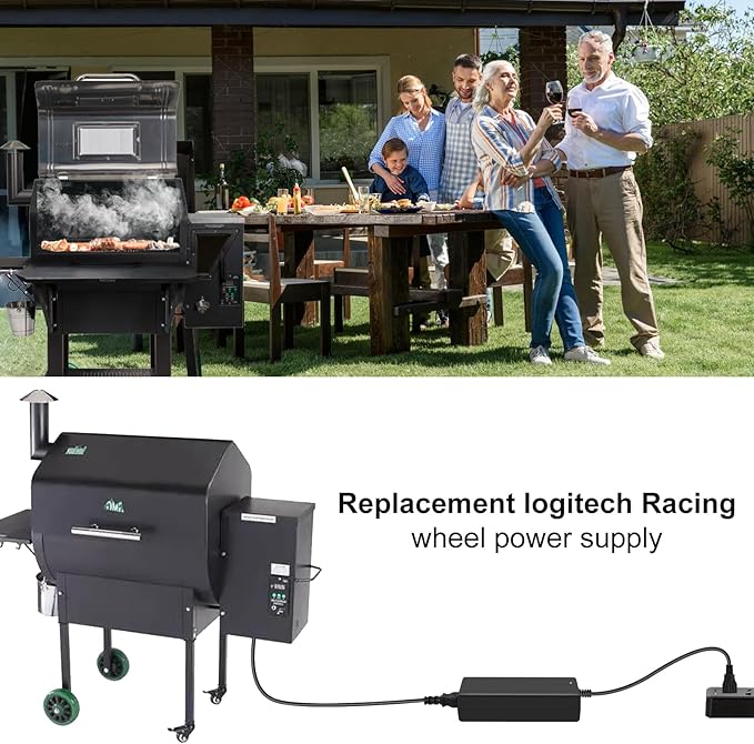12V Green Mountain Grill Power Cord That Works with GMG Green Mountain Grills Davy Crockett Power Converter Adapter Style P-1001 P1001 Model: GMG-ADP10A GMGADP10A