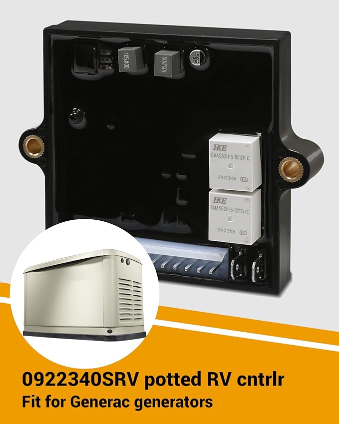 0922340SRV Potted RV Cntrlr PCB 092234 Voltage Regulator Fit for Generac Generator Replaces 94039 92234R 92234H 092234H 87121 87121H