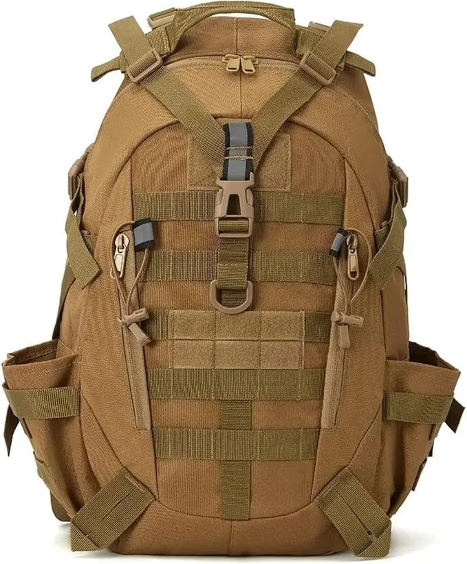40L Camping Hiking Backpacks Tactical Backpack for Men/women Reflective Outdoor Climbing Rucksack Bag Survival Travel Bags(Army Green)