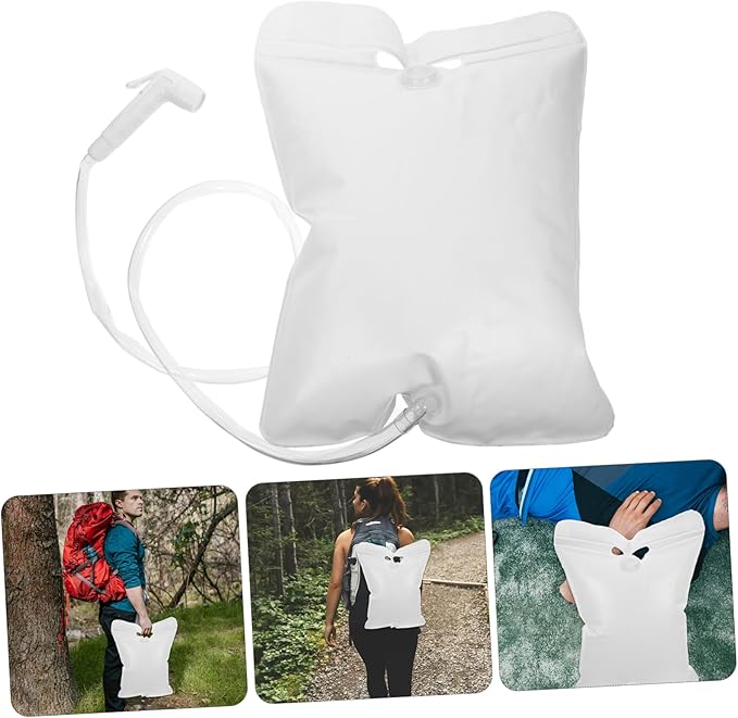 SUPVOX Portable Camping Shower Bag Outdoor Water Storage with Showerhead for Easy Use for Camping Hiking Beach Trips and Emergency Water Supply