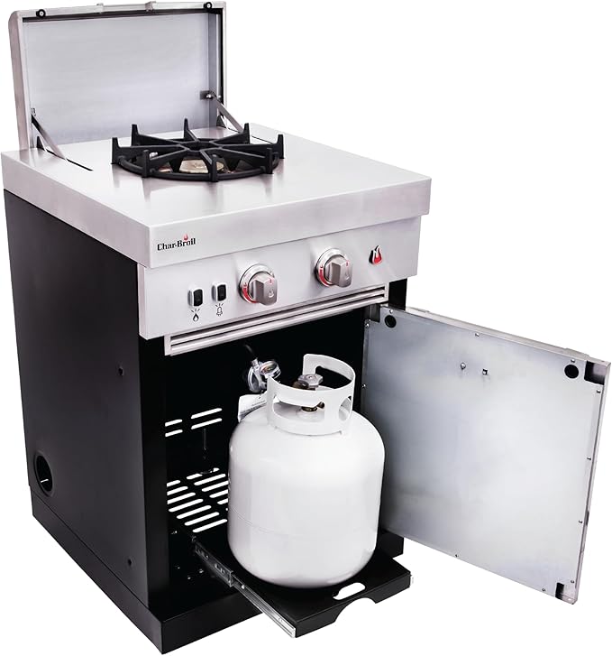 Char-Broil Medallion Series Modular Outdoor Kitchen Dual Fuel Convective 2-Burner Propane Gas Stainless Steel Stove Top - 463246218