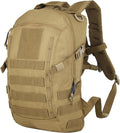 Small Tactical Backpack 12L Molle Bag Rucksack Army Daypack Military Daypack for OutdoorHiking (Tan)