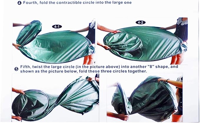 Portable Outdoor Pop-up Toilet Dressing Fitting Room Privacy Shelter Tent Army Green