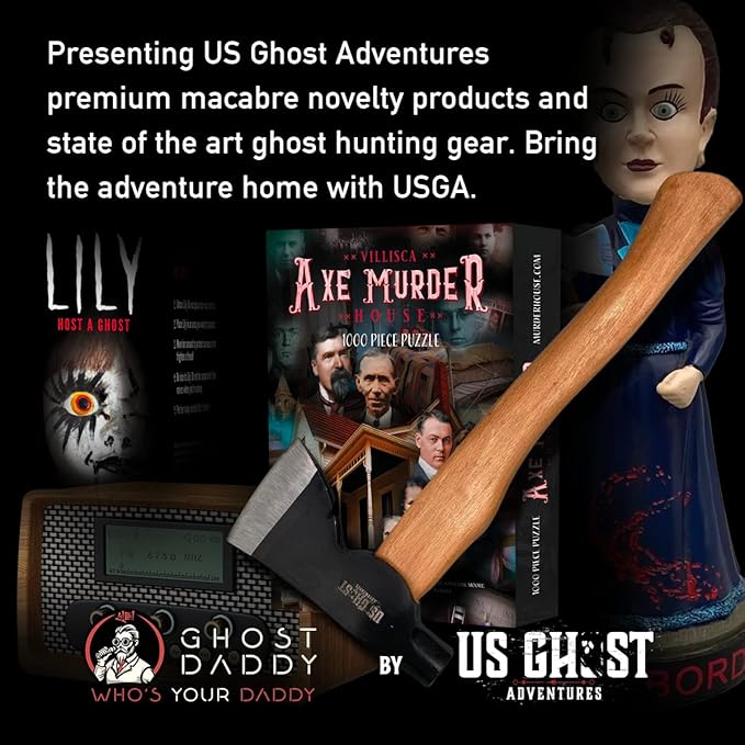 Official Lizzie Borden House Hatchet Collectors Item | Halloween Collectible | Gothic Home Decor | Spooky Souvenirs