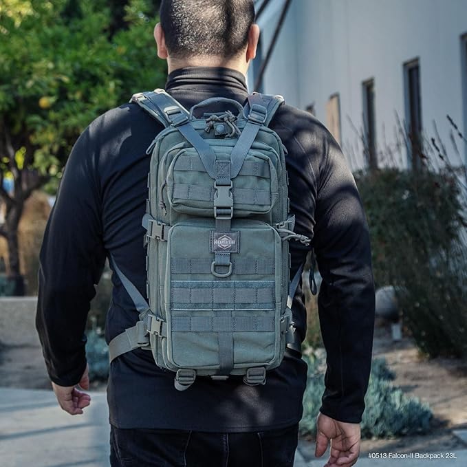 MAXPEDITION Falcon-II Backpack 23L Tactical Backpack Survival Pack Bug Out Bag MOLLE Go Bag for EDC 0513