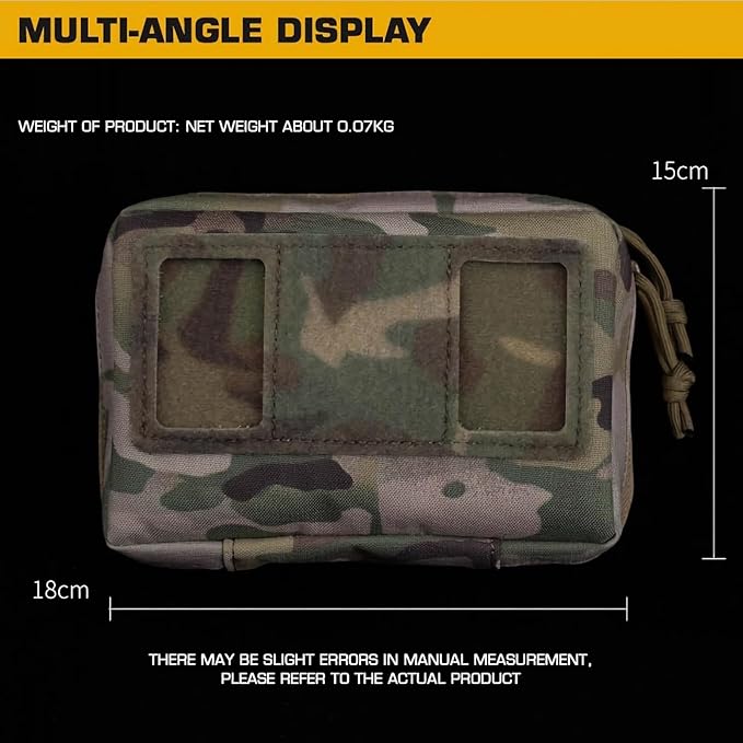 Tactical Phone Pouch Chest Pack for Vest Attachments Phones Chest Mount Outdoor Phone Vest Accessories Molle Pouch