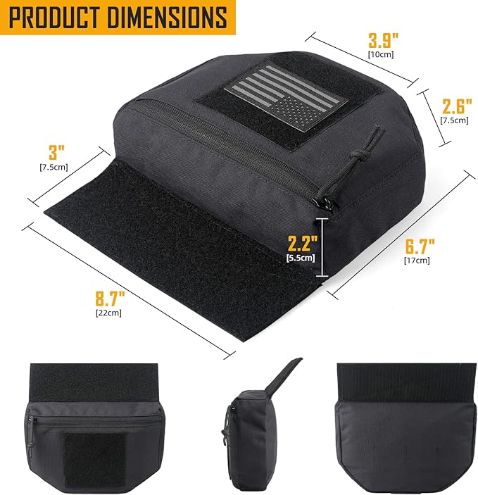 WYNEX Tactical Chest Rig Pack Drop Pouch Sub Abdominal Carrying