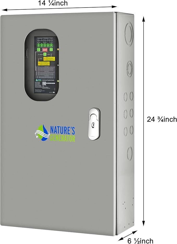 Nature's Generator Pre-Wired 120V/240V 50A 12 Circuits Automatic Transfer Switch