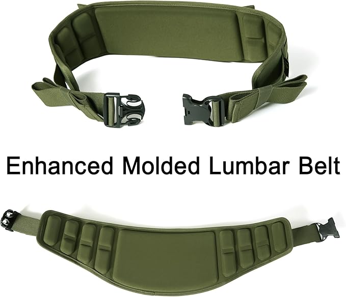 MT Military ALICE Pack Large Size Tactical Rucksack with Aluminum Quick-Release Buckles and Enhanced Waist Support – US Logo