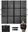 440W Portable Solar Panel 17.2lbs Foldable SolarBag Splits 2×220W Solar Blanket 25% High Efficiency Lightweight Solar Panel Charger for Camping RV SUV Marine Off Grid